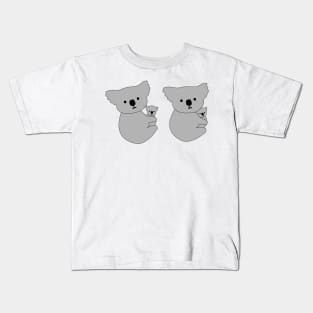 Mama and Baby Koala Cuddles Kids T-Shirt